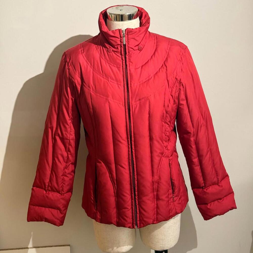 Nuage Down-filled Puffer Jacket Red (Missing Hood) Women's M Winter